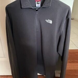 The North Face Dark charcoal Gray Fleece Jacket large
